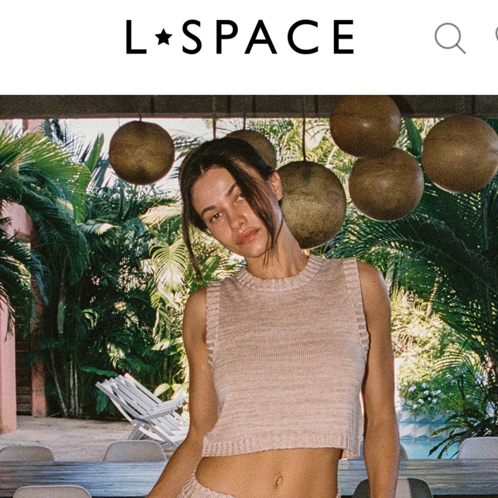 L*Space Beige Knit Top
